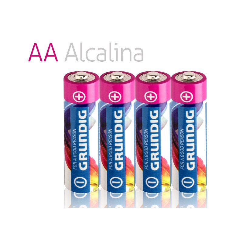 Paquete de 4 pilas Alcalinas LR6 AA, 1,5V (Mignon), Alcalina
