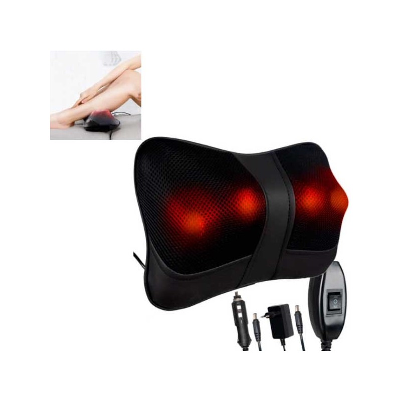 ✔ COJÍN DE MASAJE PARA ESPALDA Y CUELLO, a un precio IRRESISTIBLE en Ofertaliux.com