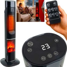 Calefactor Efecto Llama 2000 W Con Mando A Distancia